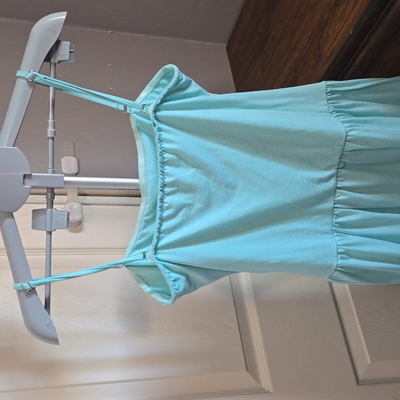Light Blue Spaghetti Strap Maxi Dress - Picture 7 of 9